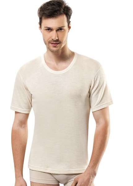 SAFYÜN Erkek Kısa Kol Yün Atlet