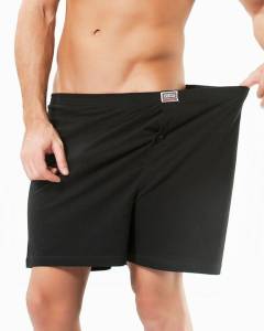 Öztaş - Siyah Büyük Beden %100 Pamuklu Erkek Boxer Külot