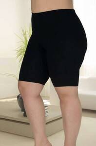 Lady - Siyah Büyük Beden Kısa Tayt