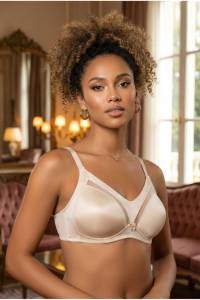 Le Jardin - Ten Rengi Balensiz Tül Detaylı Toparlayıcı Sütyen