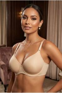 Le Jardin - Ten Rengi Destekli Dolgulu Soft Cup Büyük Beden Sütyen